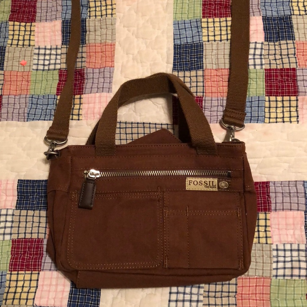 Fossil Brown Shoulder Bag